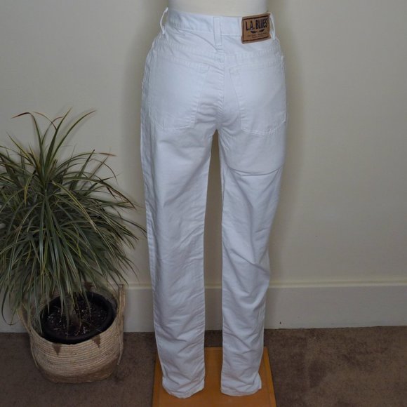 Vintage L.A. Blues High Waist Skinny White Jeans - Picture 7 of 7